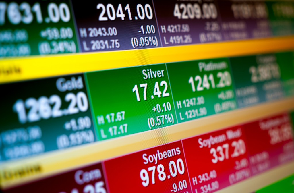 Abstract background stock market indices